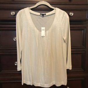 Gap Shimmer 3/4 sleeve top